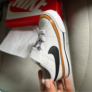 Nike Kids White and Black Sneakers